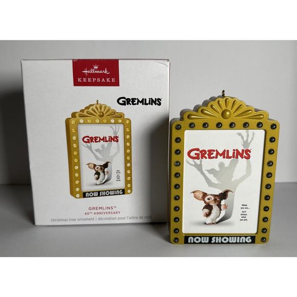 Hallmark 2024 Keepsake Gremlins 40th Christmas Ornament with Light New with Box - Picture 1 of 6